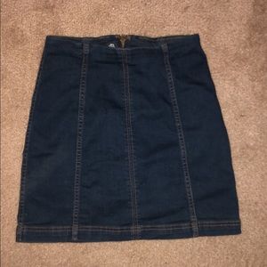 Free People denim skirt